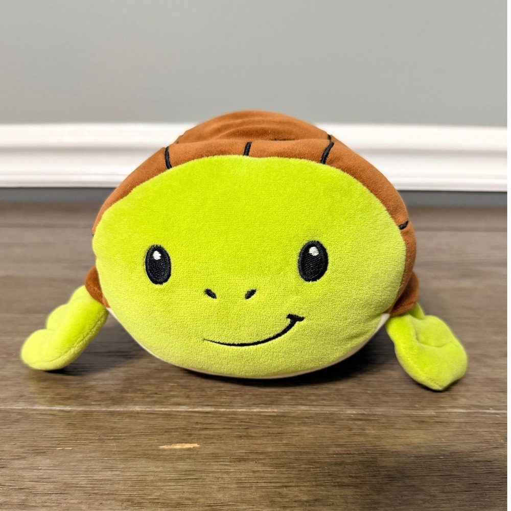 Fiesta Turtle Plush Stuffed Animal Green Brown Soft Squishy Sea Turtle